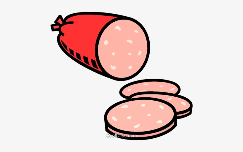 Salami Royalty Free Vector Clip Art Illustration - Salami Clipart, transparent png