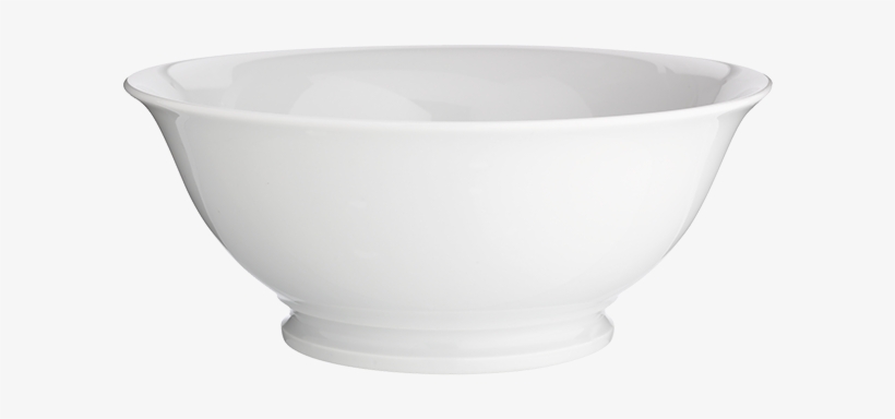 Salad Bowl White Ø 25 X 10 Cm 200 Cl - Saladier Blanc, transparent png
