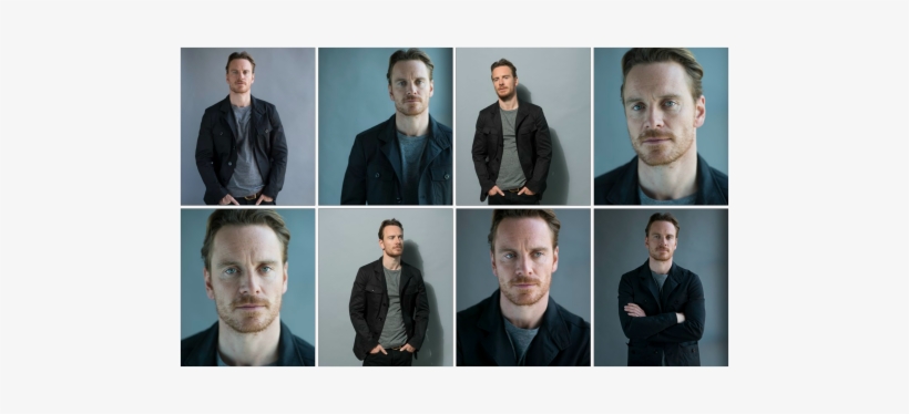 Michael Fassbender Is Cool And Composed, Calmly Answering - Collage, transparent png