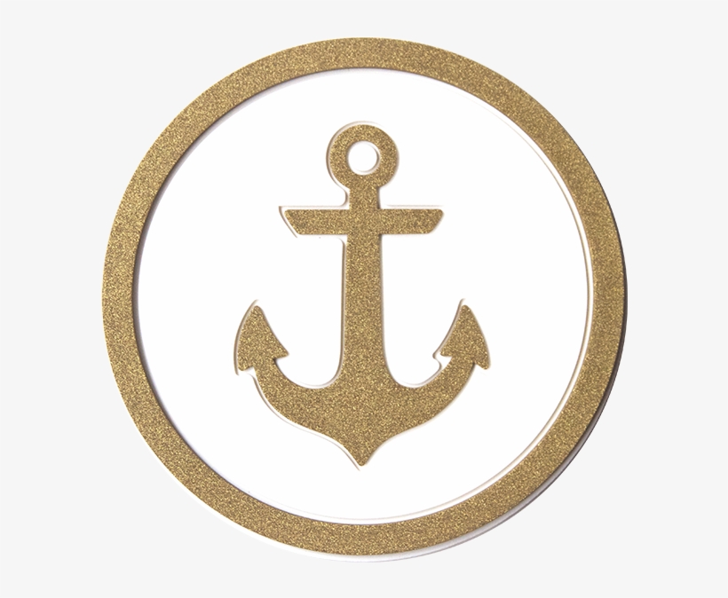 Anchors Aweigh Coaster - Anchor Cutout, transparent png