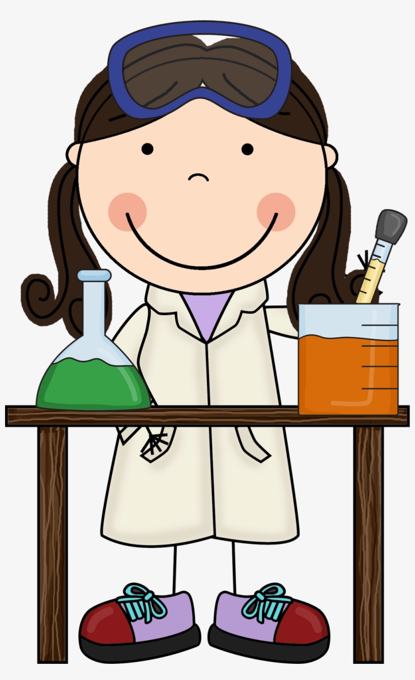 Little Girl Scientist Clipart - Scrappin Doodles Clipart Science, transparent png