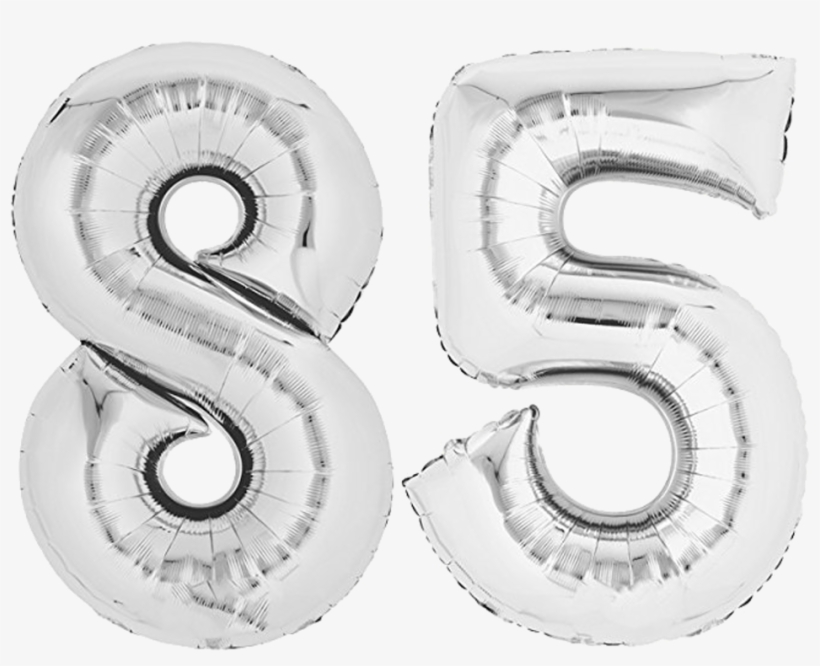 Foil Balloon 80cm Silver Lettering - Rose Gold 18 Balloon, transparent png