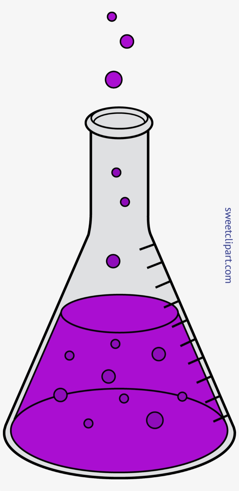 Purple Clip Art Sweet - Beaker Clip Art, transparent png