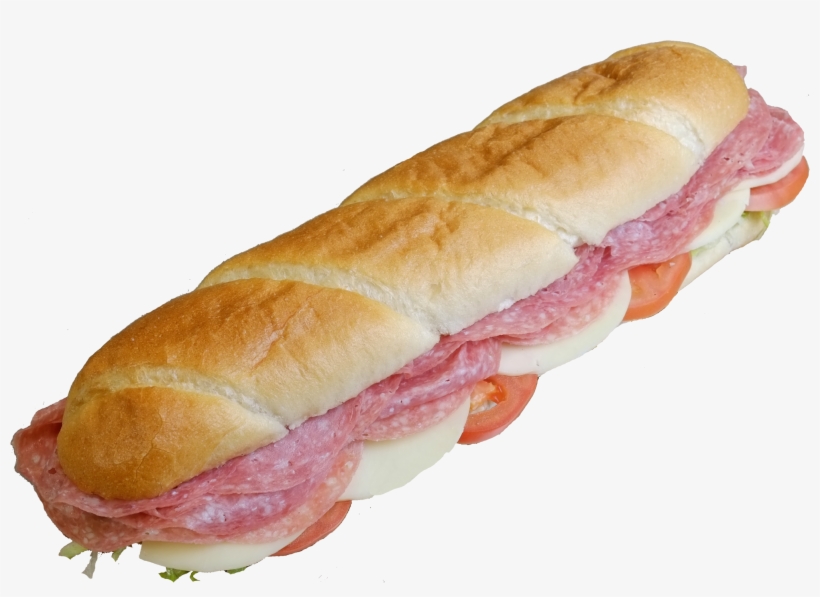 12 Inch Salami Sub - Fast Food, transparent png
