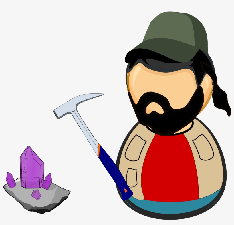 Scientist Clipart Mineralogist - Mineralogy, transparent png
