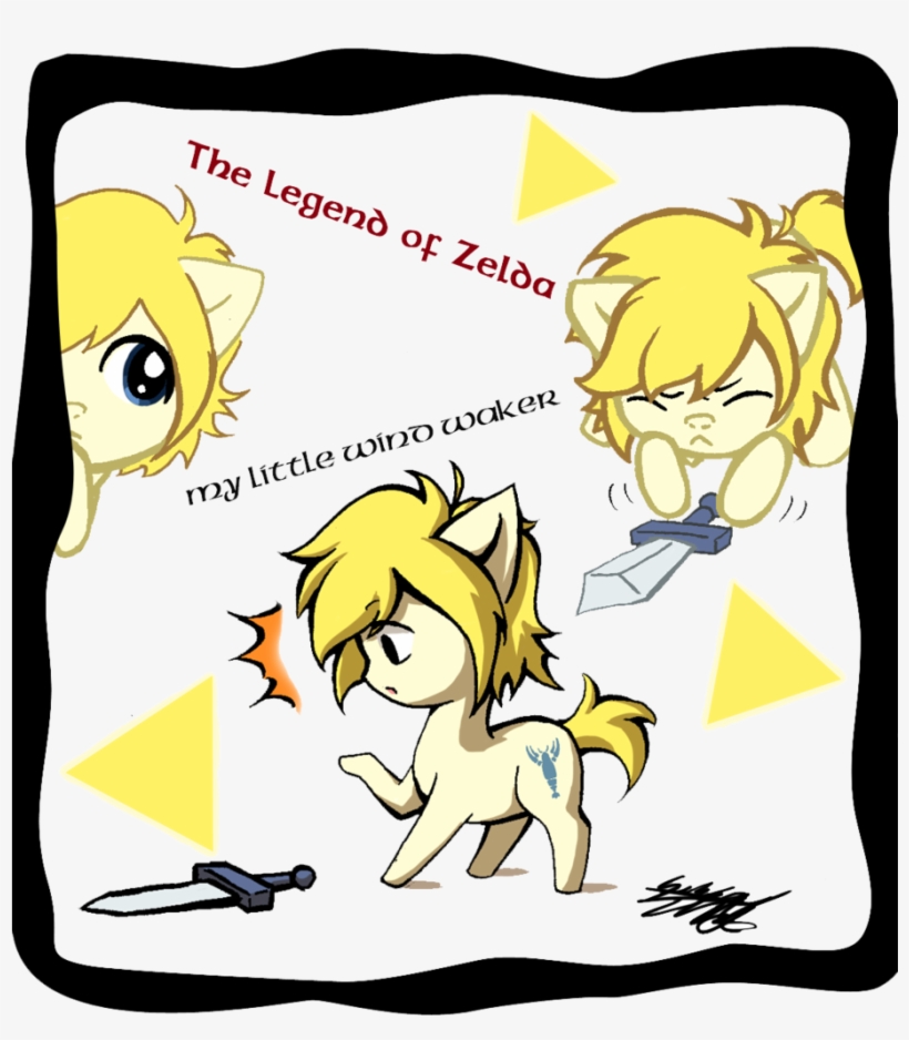 Midnameowfries, Legend Of Zelda Wind Waker, Link, Ponified, - Link As A Pony, transparent png