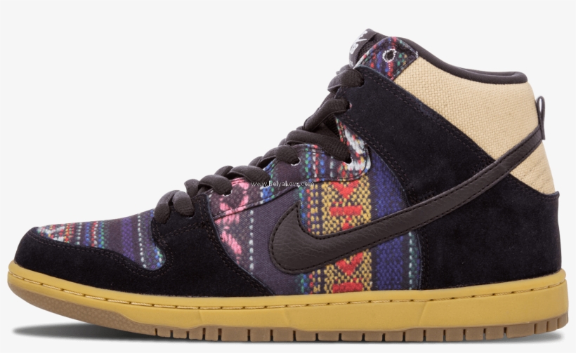 Nike Dunk High Premium Sb "hacky Sack" - Nike Sb Dunk High Premium 'hacky Sack' Qs (multi-color/black-gum..., transparent png