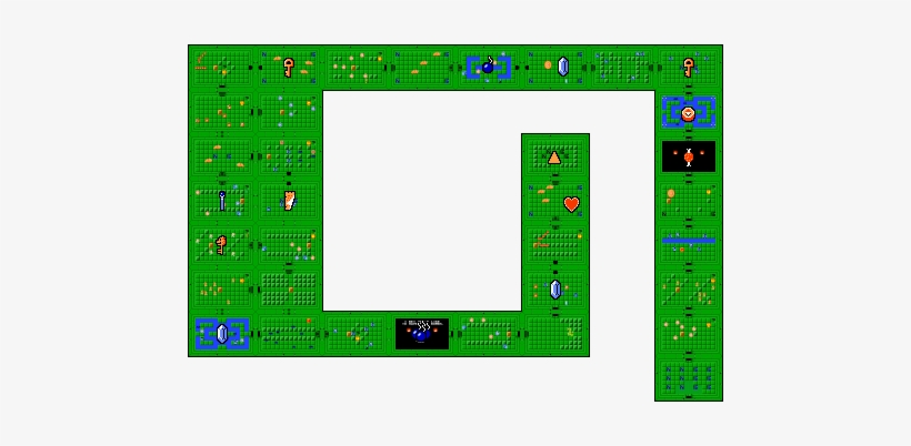 Contents - Nes Zelda Second Quest Level 8, transparent png
