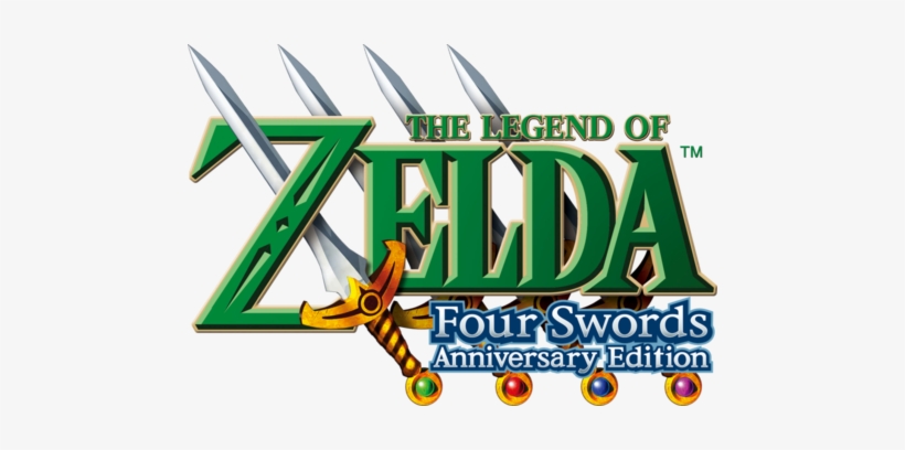 Legend Of Zelda Four Swords Logo, transparent png