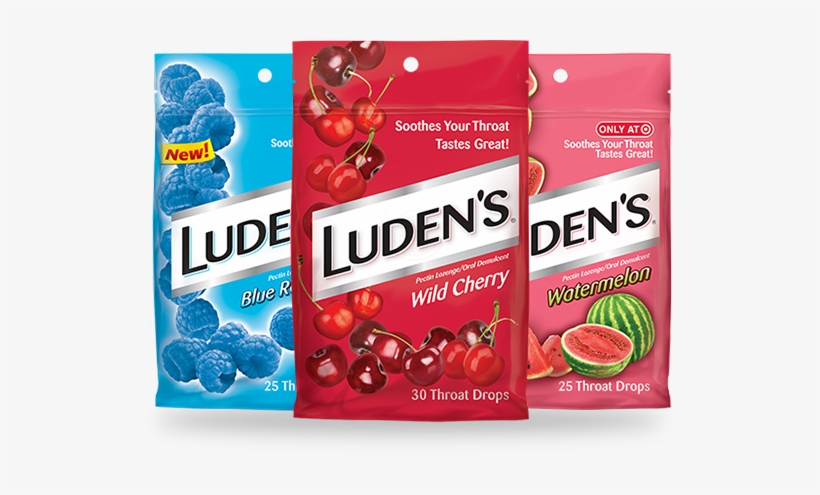 Luden's Cough Drops - Luden's Cherry Cough Drop, transparent png