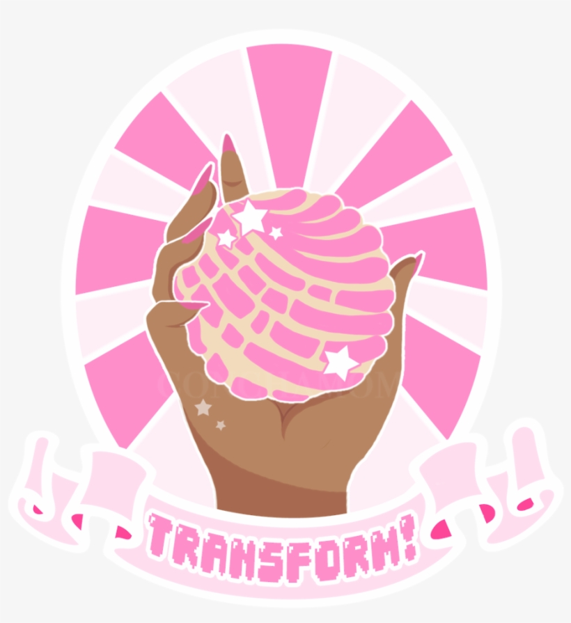 Latina Magical Girl With A Concha Addiction - Bánh, transparent png