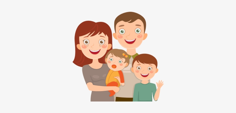 Además, Este Programa Responde A Cuestiones Importantes - Happy Family With 2 Sons, transparent png