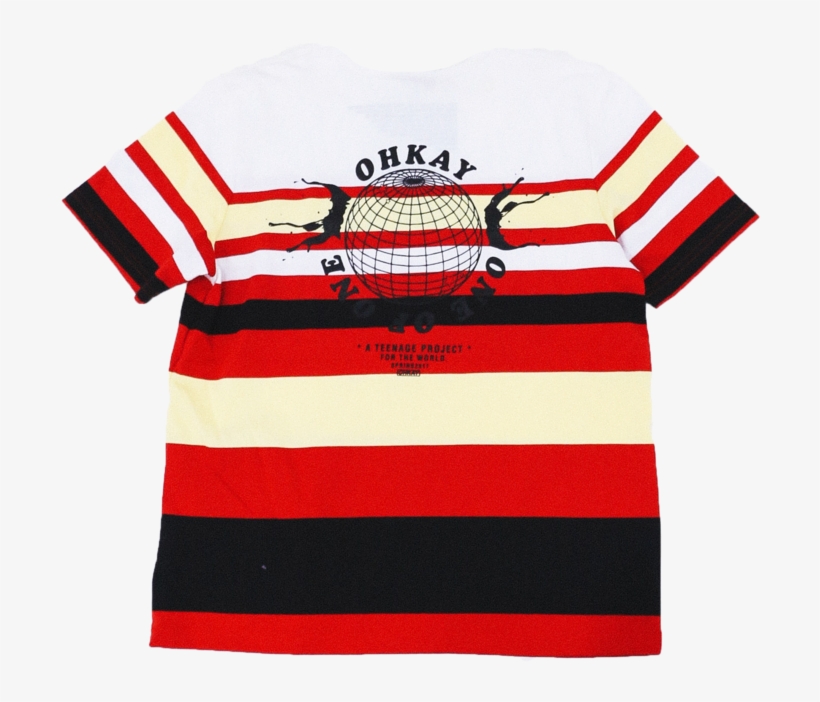 Beautiful Woman Striped Tee, transparent png