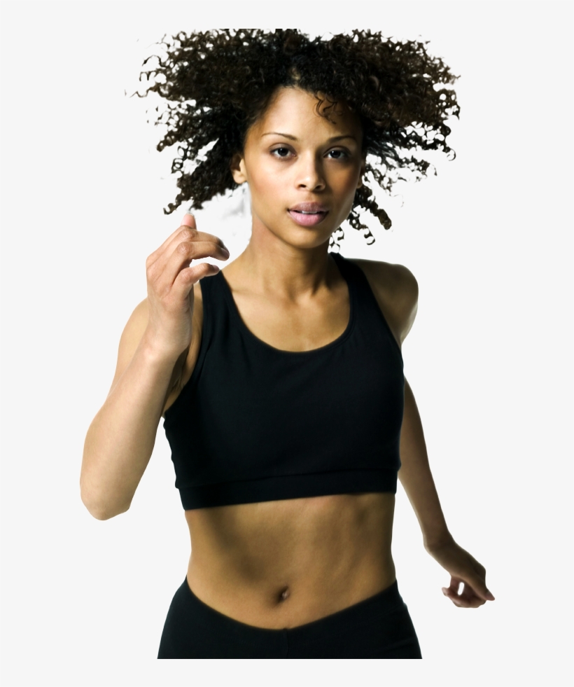 Woman Jogging - Navel, transparent png