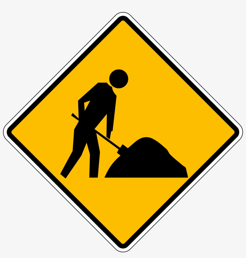 Cambodia Road Sign W2-01 - Bike Trail Sign, transparent png