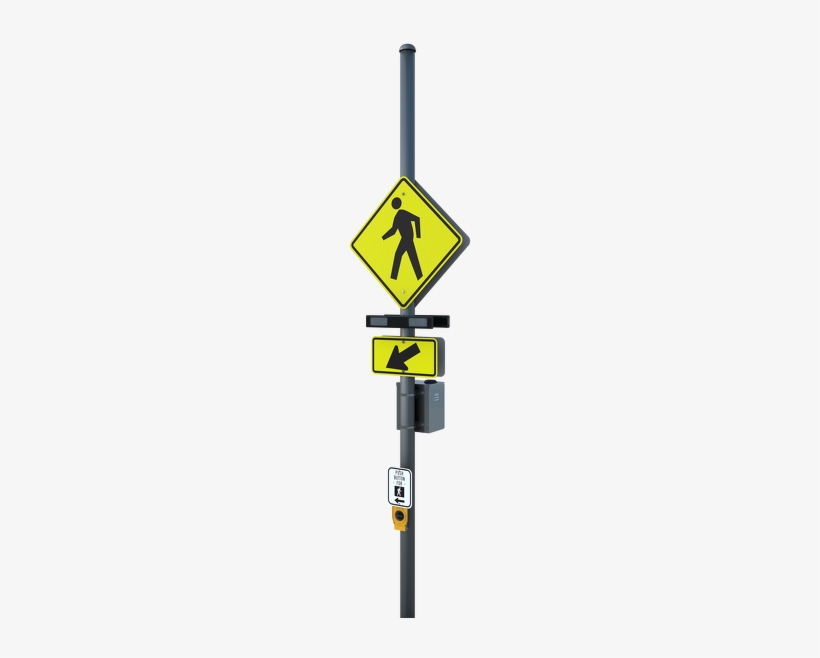 Side Of Pole Rrfb Pedestrian Crosswalk System - Traffic & Parking Control Co., Inc., transparent png