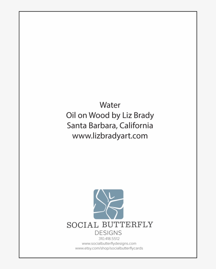 Reflective Water Notecard Set By Liz Brady, transparent png