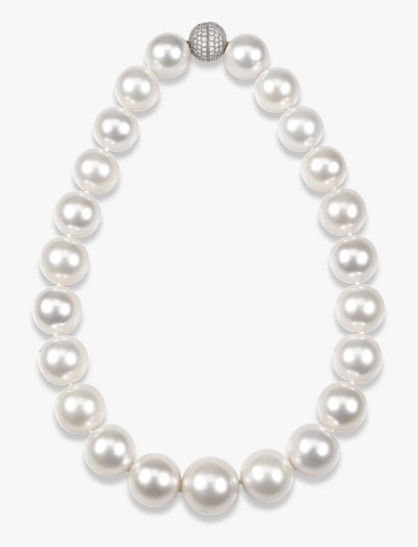 White South Sea Pearl Necklace - 15mm South Sea Pearl Necklace, transparent png