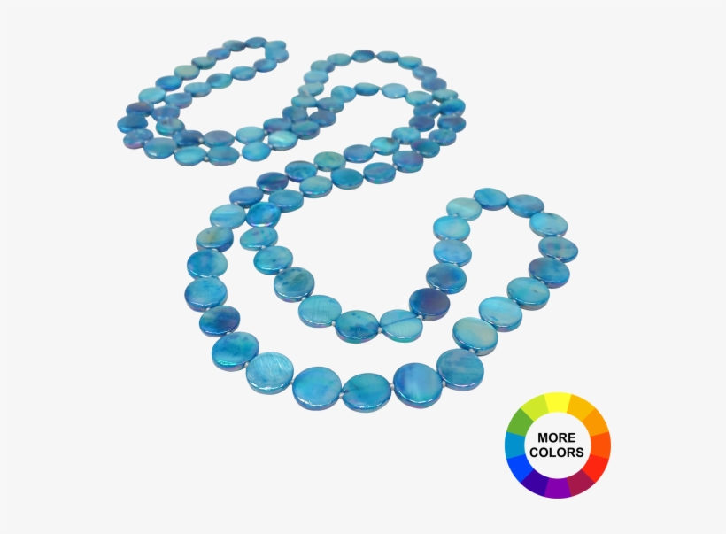 Oyster Bay Collection Lagoon Blue Double Strand Mother-of-pearl, transparent png