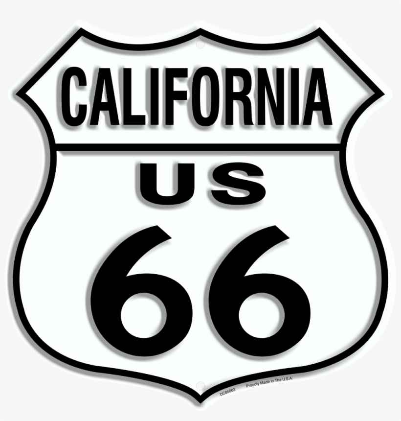 Route 66 California - Route 66 Illinois Sign, transparent png