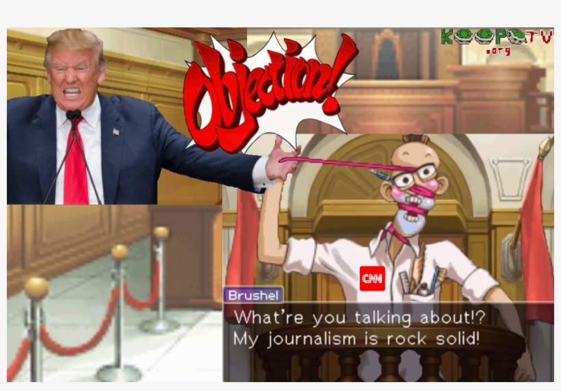 Spark Brushel Cnn Fake News Apollo Justice Ace Attorney - Brushel Ace Attorney Memes, transparent png