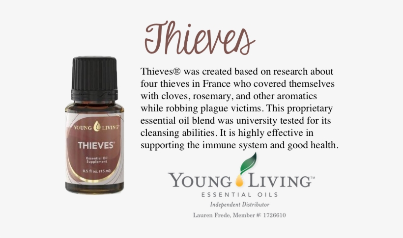 Thieves Essential Oil - Young Living Essential Oil Lavender, 15ml, transparent png