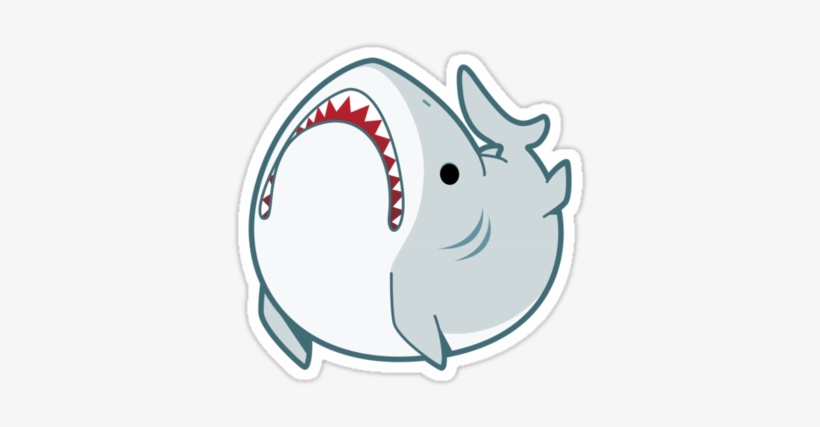 Great White Shark Clipart Chibi - Shark Derpy, transparent png