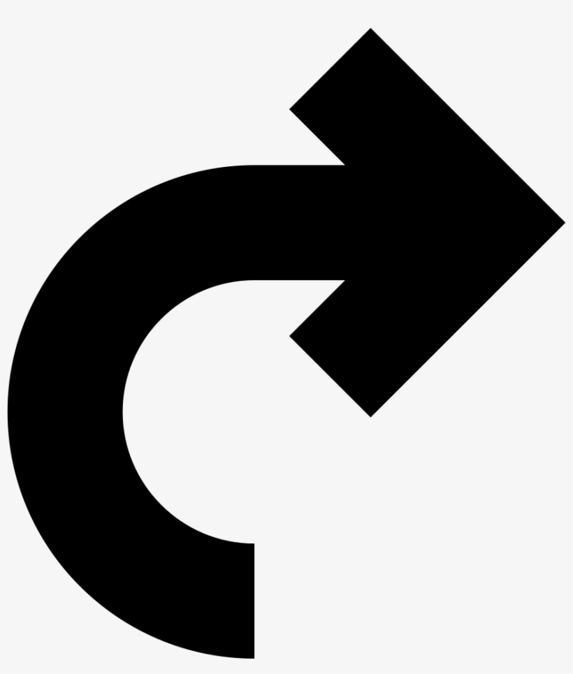Curved Arrow Pointing To Right Comments - Curved Arrow Pointing Right, transparent png
