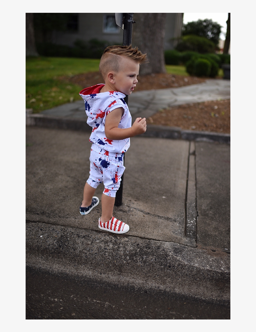 Red & Blue Paint Splash Sleeveless Hoodie - Blue, transparent png