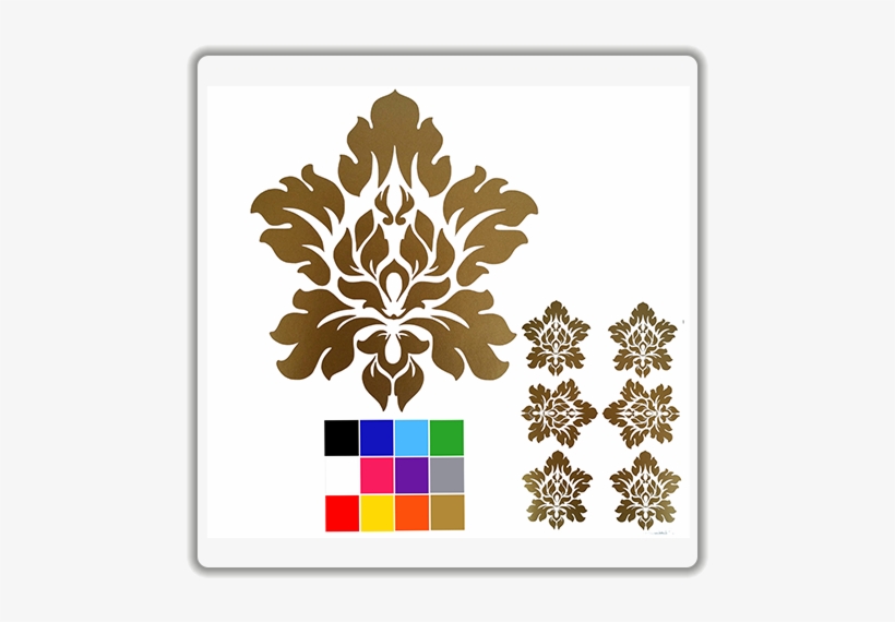 Damask Wall Stickers - Pimpernel Damask Coasters - Set Of 6, transparent png