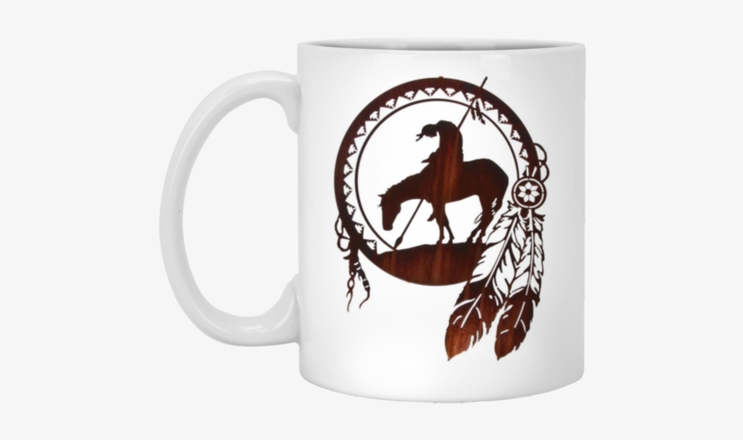 Warrior Dreamcatcher Native American Designs Mug - Native American Warriors Shield, transparent png