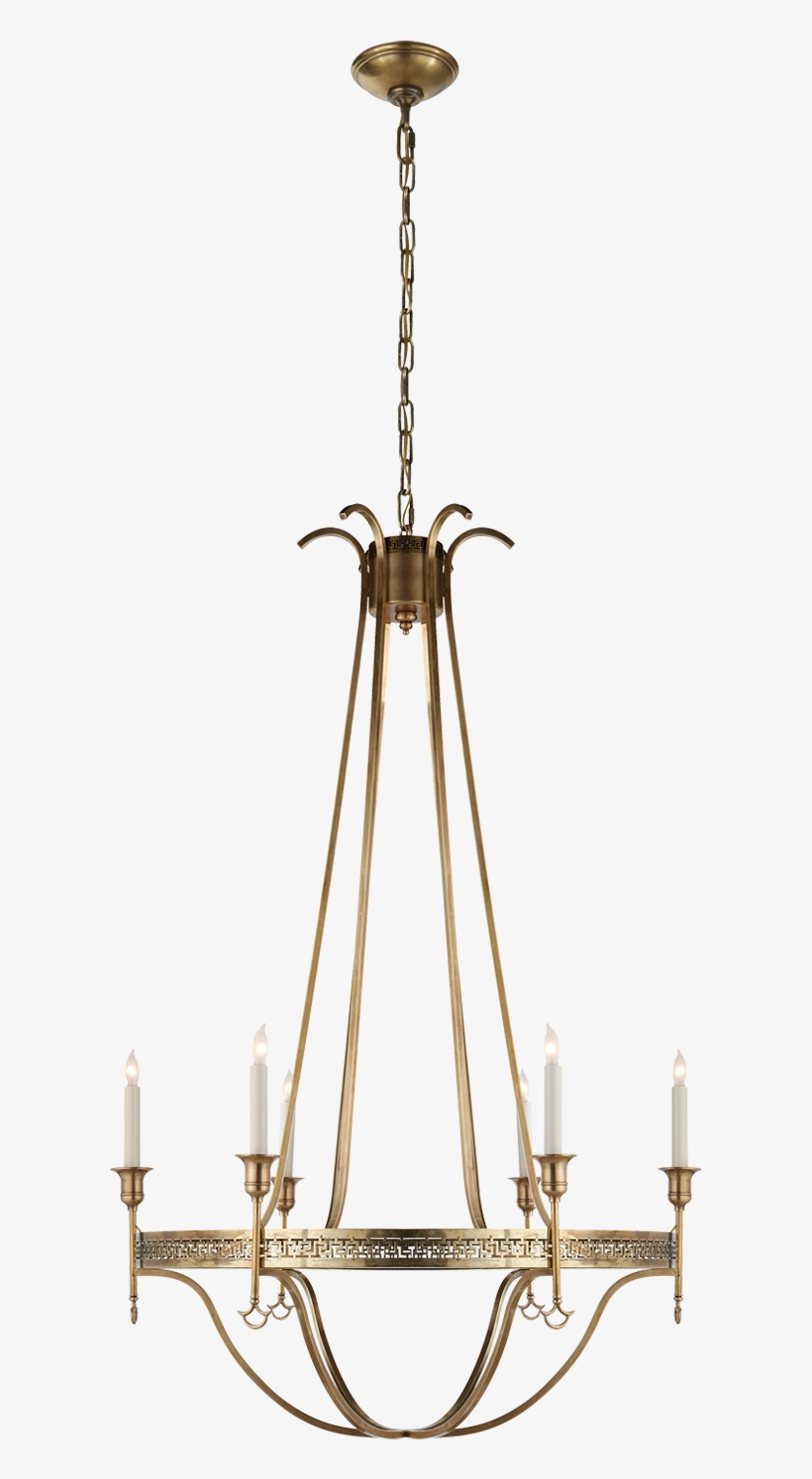 Savannah Large Chandelier - Visual Comfort John Rosselli Savannah Large Chandelier, transparent png