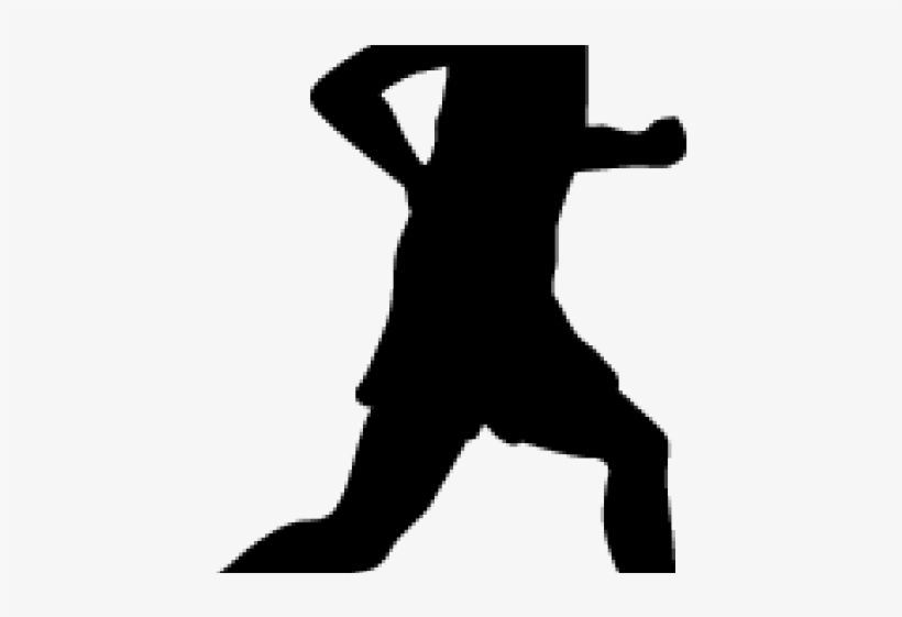 Silhouette Of Man Running - Man, transparent png