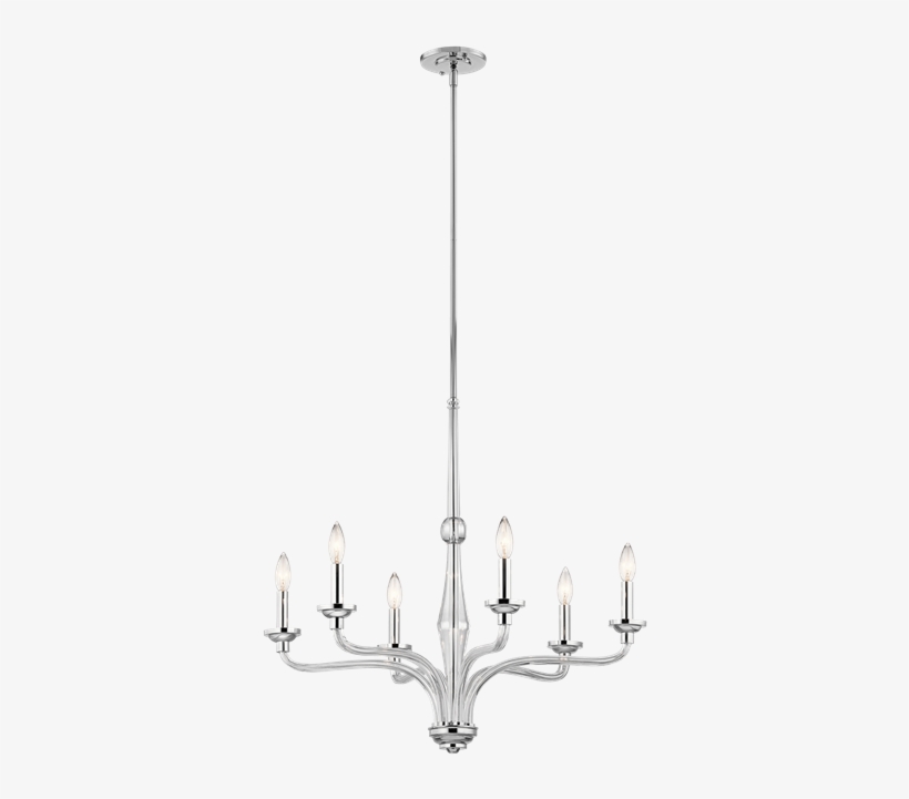 Kichler Loula Collection Loula 6 Light Chandelier Ch - Chandelier, transparent png