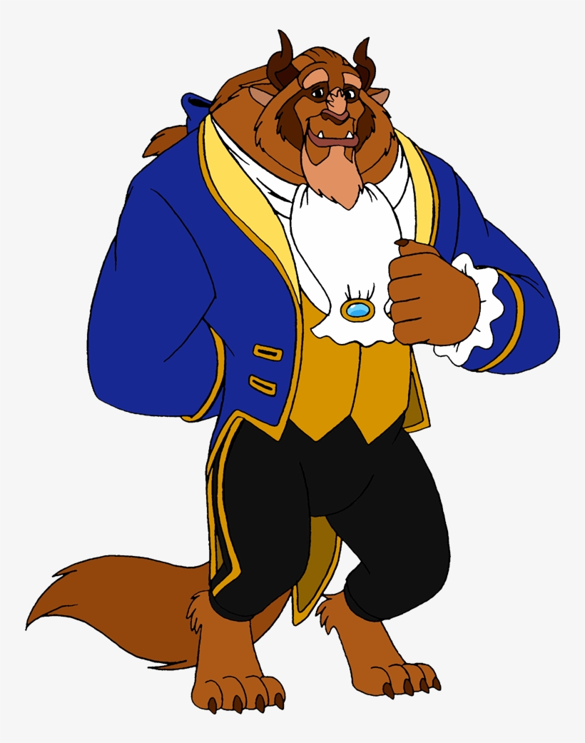 Disney Clipart Beast - Beauty And Beast Png, transparent png