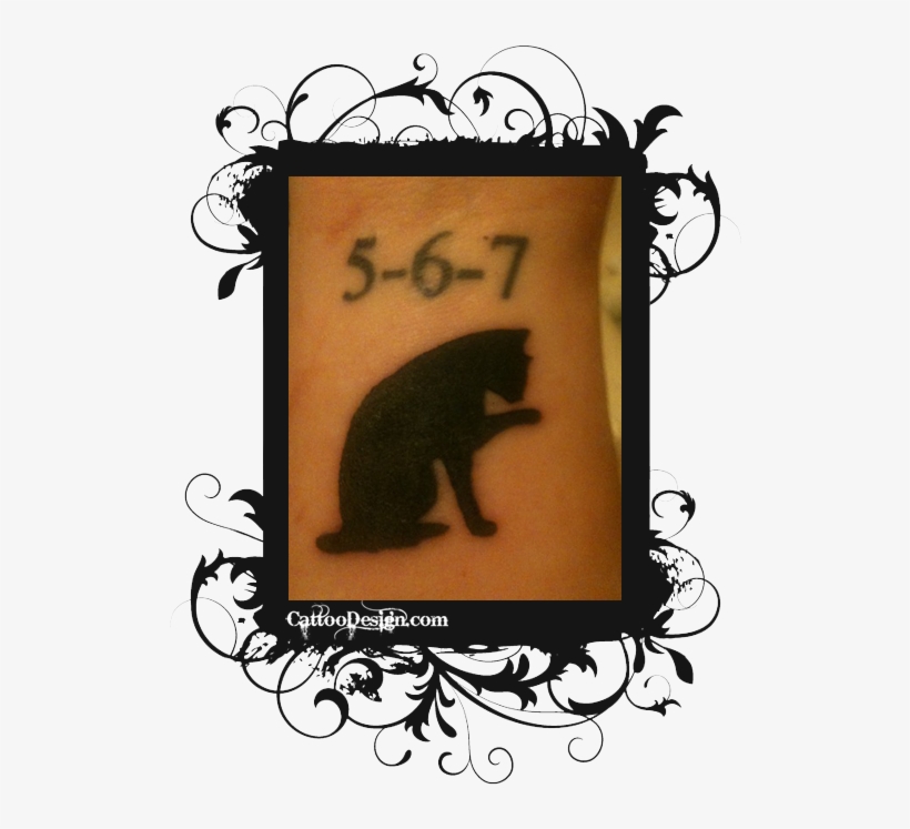 Black Cat Tattoo - Black Panther Cub Tattoo, transparent png
