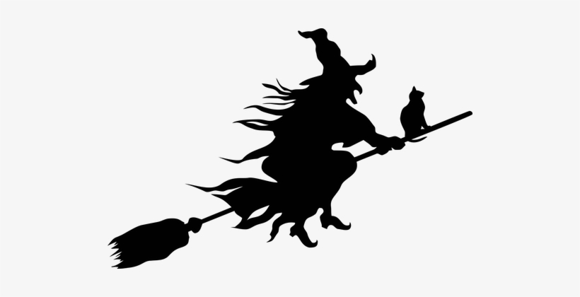 Witch, Evil, Scary, Spooky, Halloween - Witch Silhouette Png, transparent png