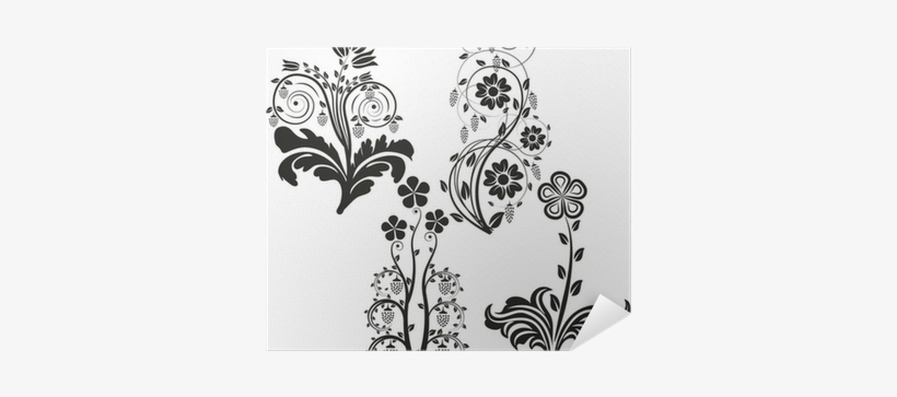 Silueta De Flores, transparent png