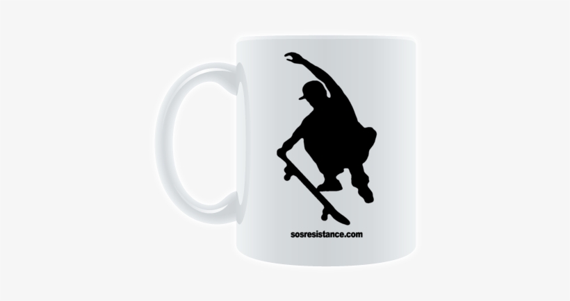 Skater Silhouette - Blue, transparent png