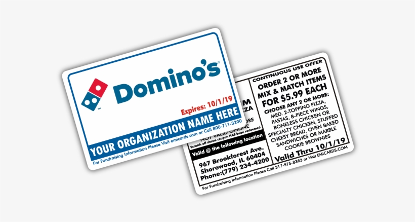 Domino's Pizza Cards - Colorfulness, transparent png