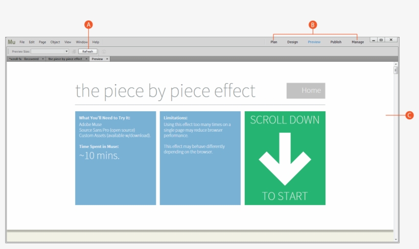 Preview Mode In Adobe Muse - Adobe Muse, transparent png