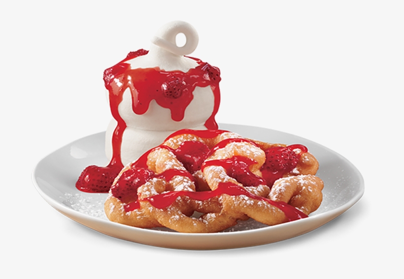 Product Details Dqbakes Funnel Strawberry 2 - Funnel Cake A La Mode, transparent png