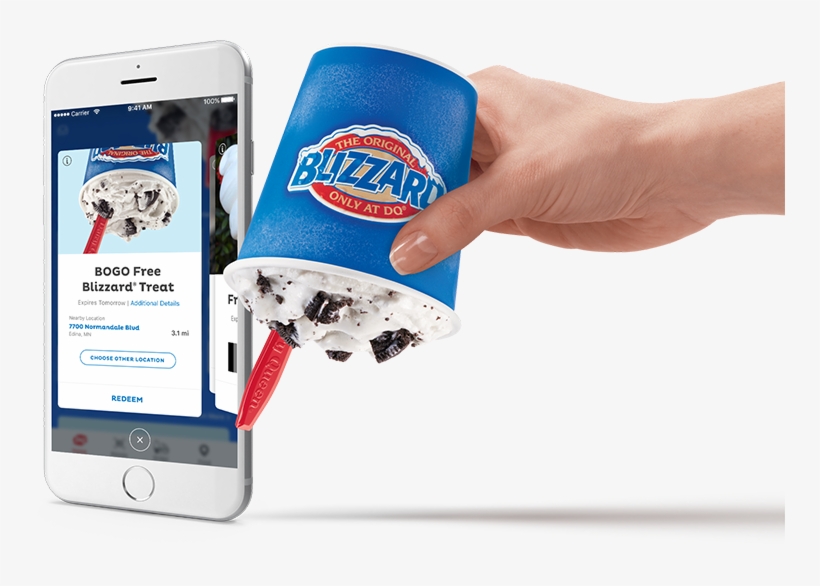 To Get A Free Small Blizzard Treat At Dairy Queen Download - Dairy Queen Blizzard, transparent png