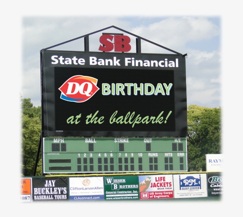 Dq Birthday At The Ballpark - 8ft Custom Flag With Ground Stake-single Quantity(1), transparent png
