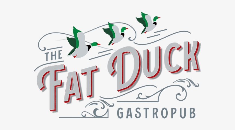 The Fat Duck Logo, Flying Ducks - Duck, transparent png