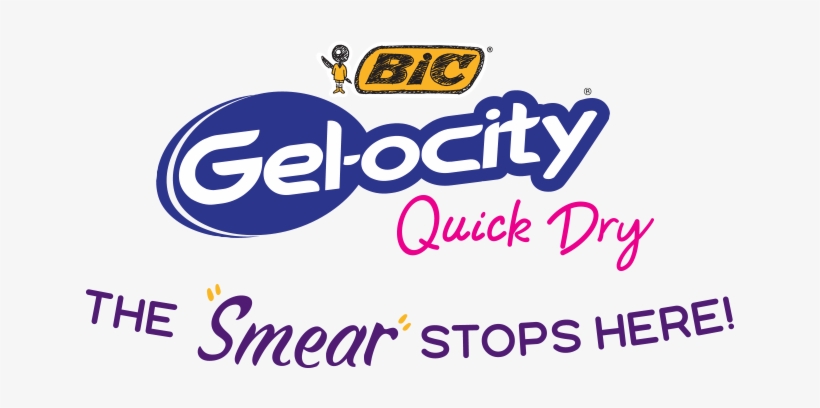 Bic® Gel-ocity® Quick Dry Retractable Gel Pen - Bic Round Stic Ballpoint Pen, Fine, Blue Ink, Dozen, transparent png