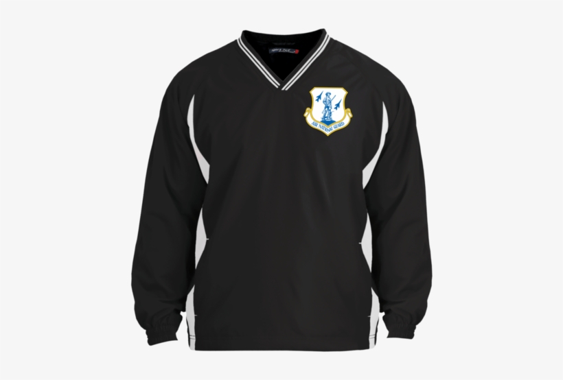 Air National Guard Logo Vneck Windshirt - Join Or Die. White Text. | Men's Tipped V-neck Windshirt, transparent png