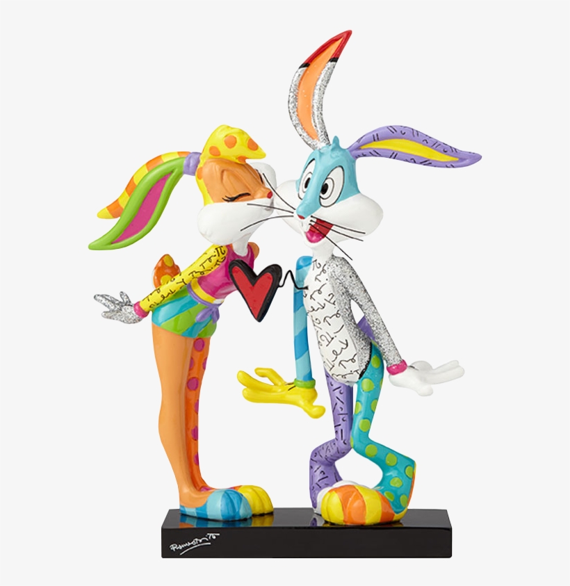 Kissing Lola & Bugs Bunny 7” Statue By Romero Britto - Lola Bunny Y Bugs Bunny, transparent png