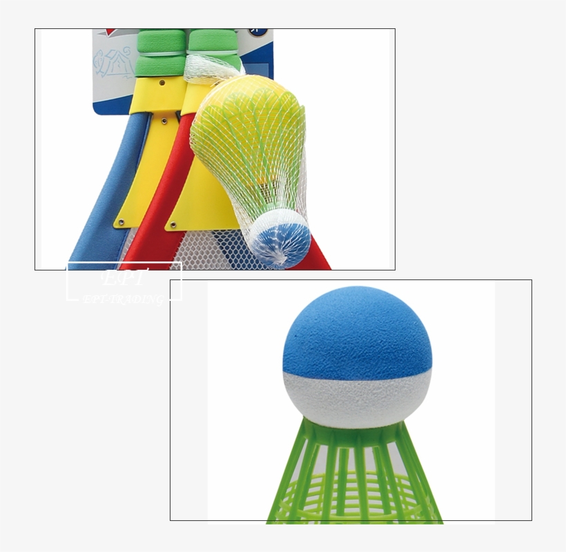 Kids Sport Game Toy Badminton Racket Set With Tennis - Net, transparent png