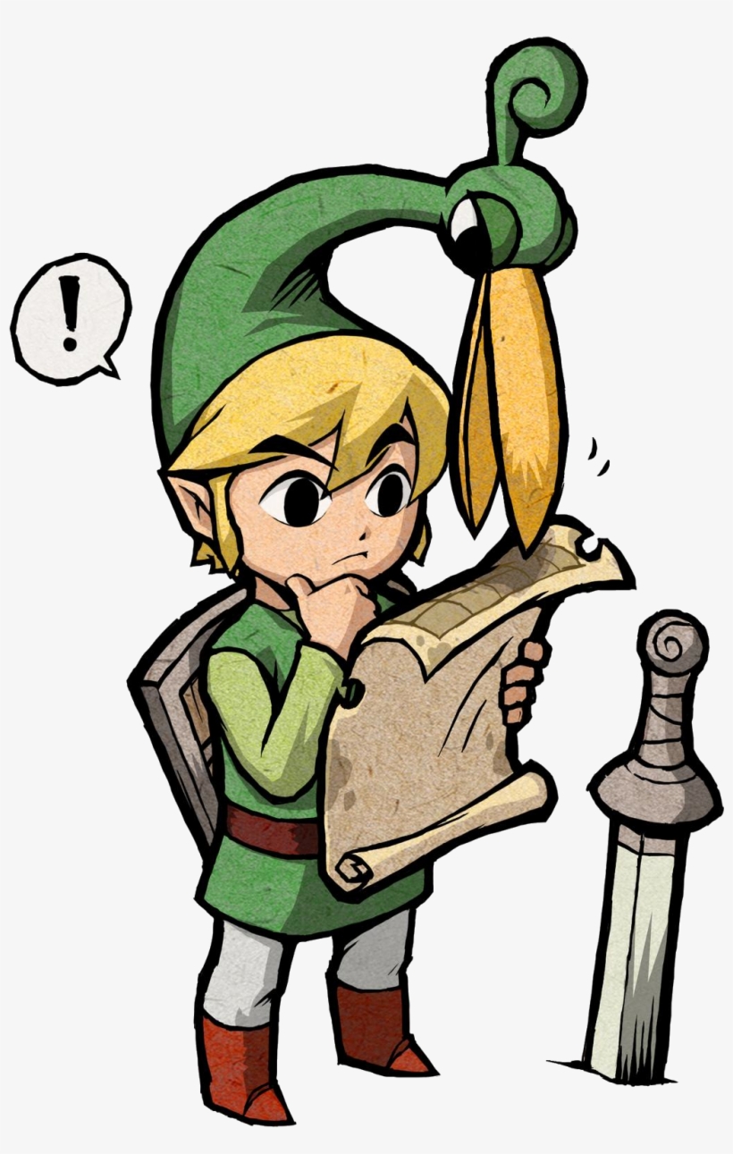 Link Artwork 8 - Legend Of Zelda The Minish Cap Creditos, transparent png